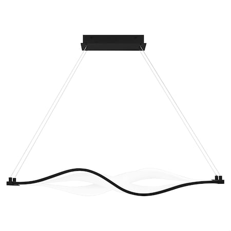 Quoizel Saratoga Integrated LED Matte Black Island Light PCSTG138MBK